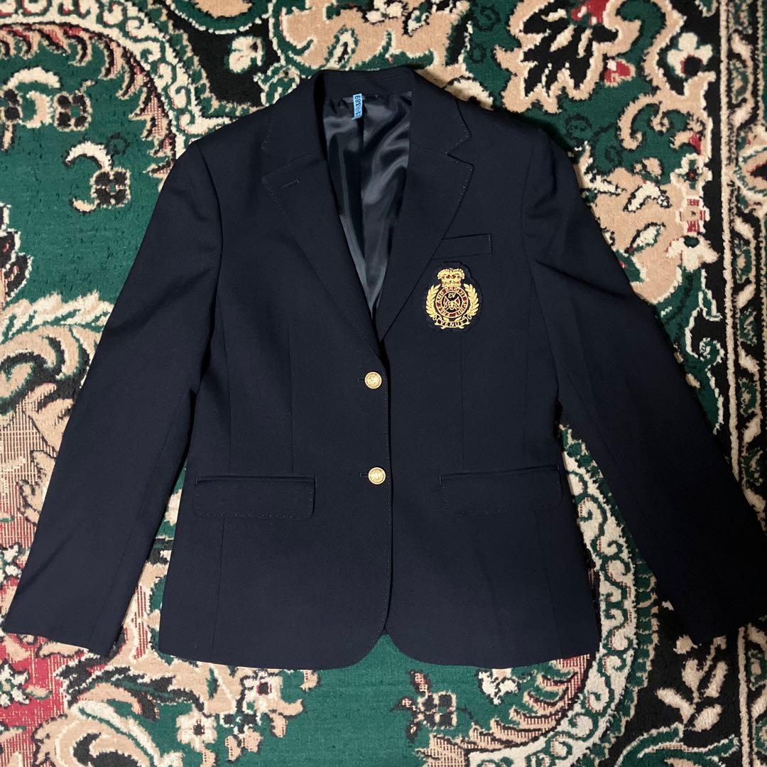 クリーニング済　高級　イーストボーイ　11号　紺ブレ　金ボタン　ブレザー