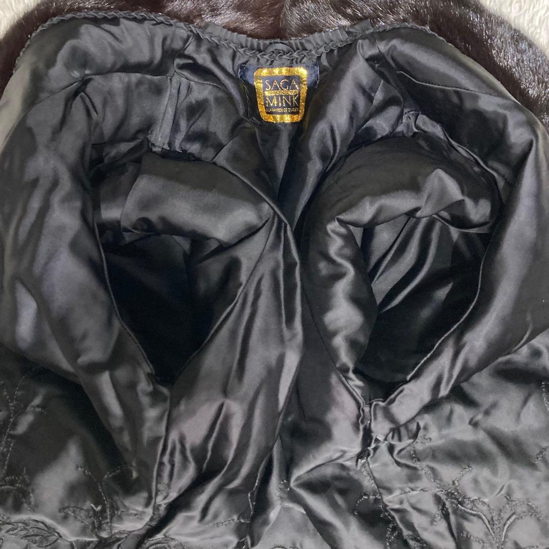 なめし◎✨美品✨サガミンク ミンクファー 毛皮 デミバフミンク 総丈83　11号