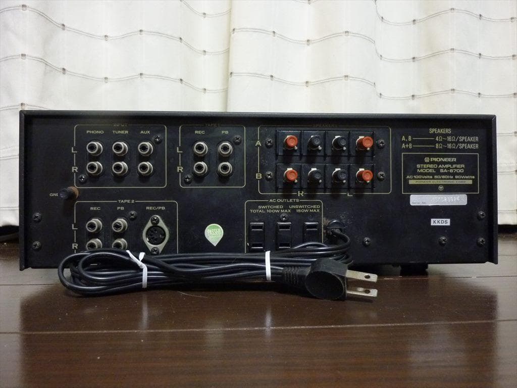 Pioneer パイオニア プリメインアンプ SA-6700 修理済 全機能動作