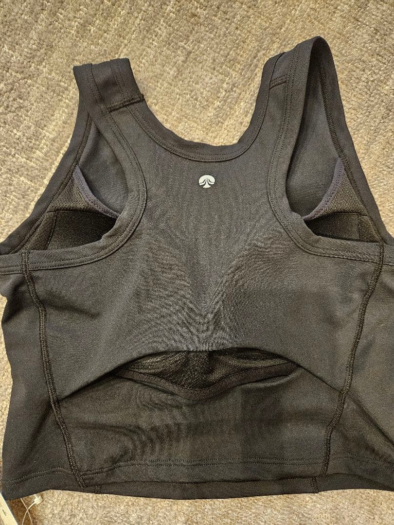 SUKALA　LLサイズ モーションバランスショートタンクトップ　ブラック