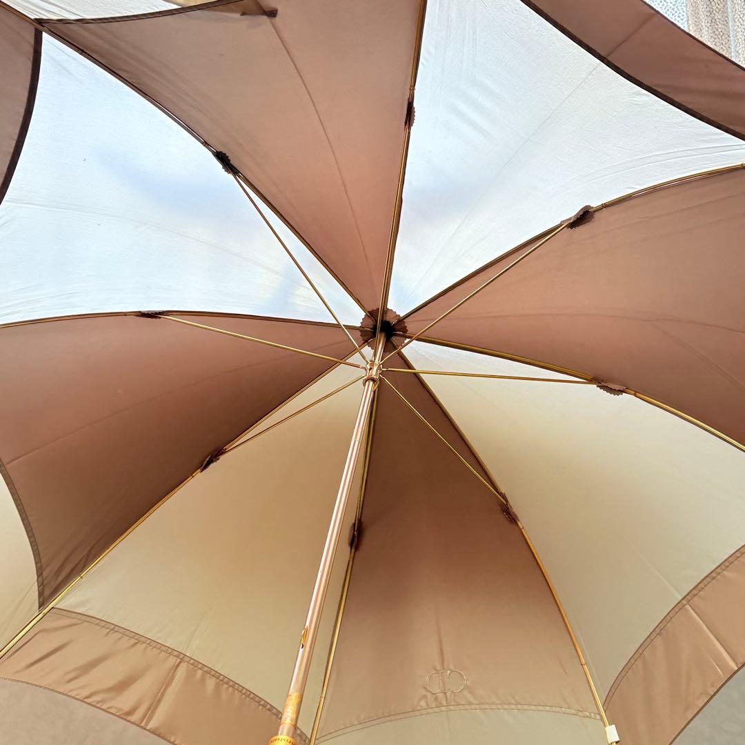 Christian Dior ヴィンテージディオール　晴雨兼用長傘　スケルトン