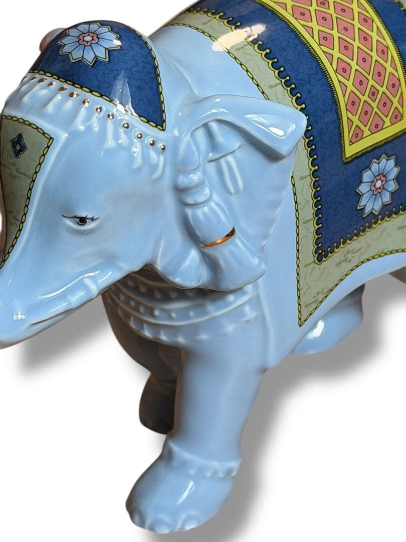 #ウェッジウッド ブルーエレファント フィギュリン 置物