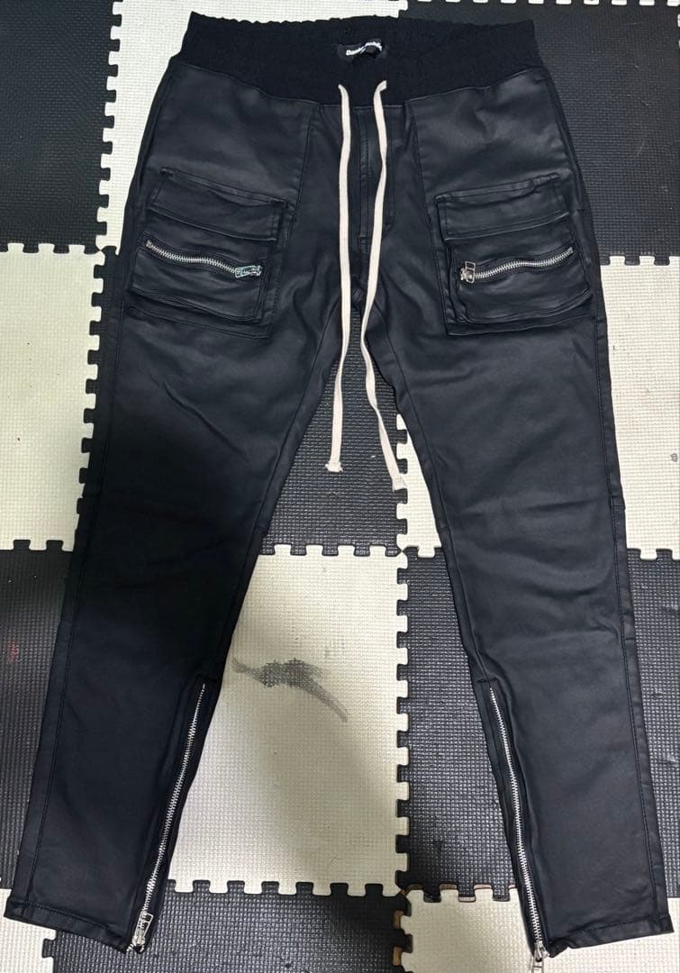 Danke Schön ブラックレザーパンツ 30