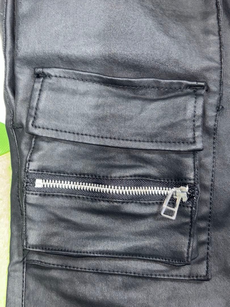 Danke Schön ブラックレザーパンツ 30