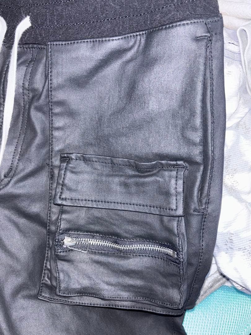 Danke Schön ブラックレザーパンツ 30