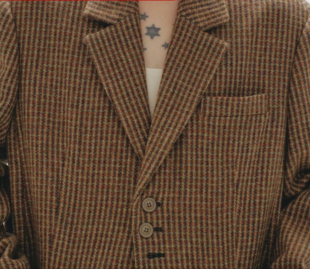 永野芽郁さん着用♡ Wool100% Check Jacket トゥデイフル