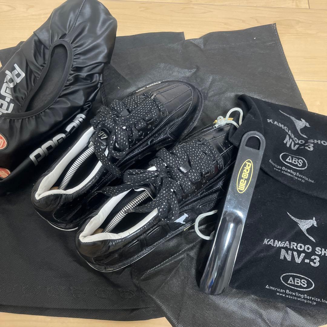 【3日間のお値下げ】PRO-AM ボウリングシューズ ブラック【27cm】