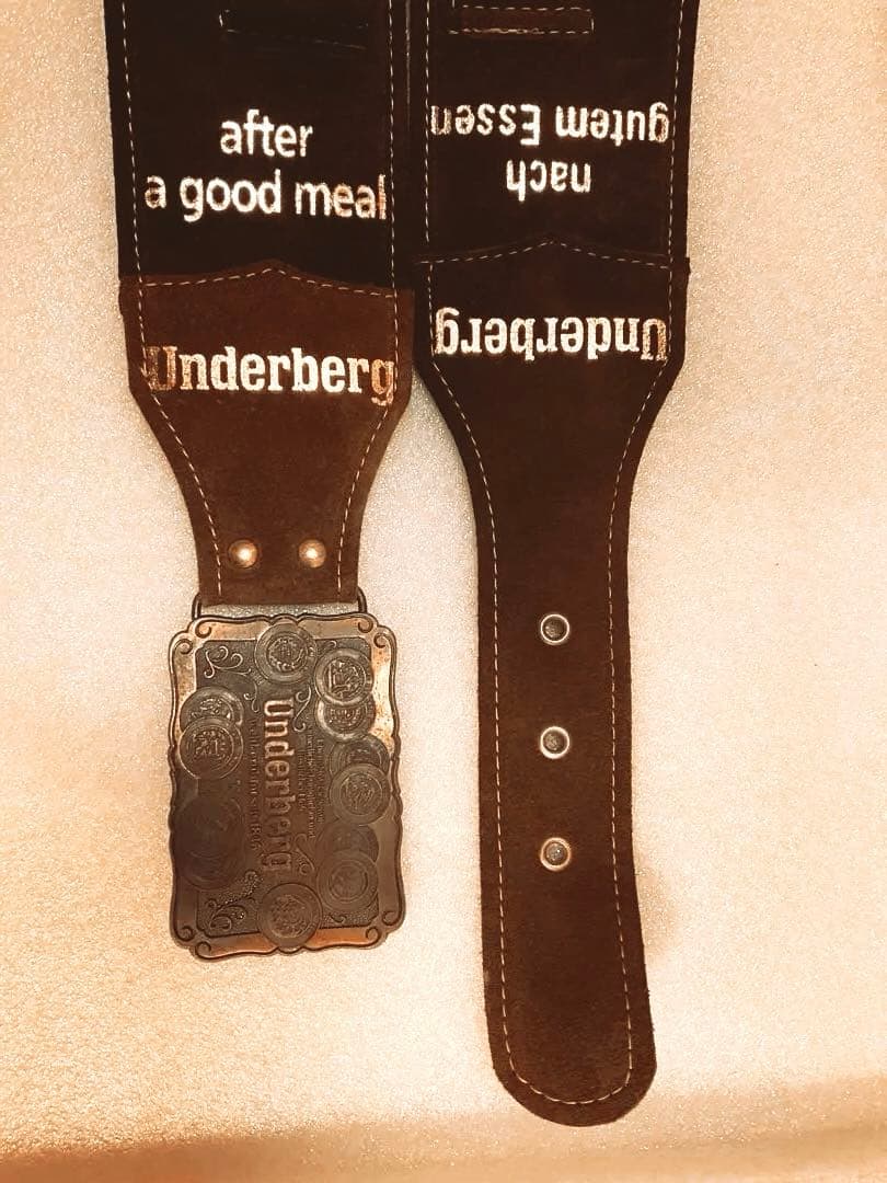 【非売品】Underberg ／ウンダーベルグ レザーガンベルト ディスプレイ用