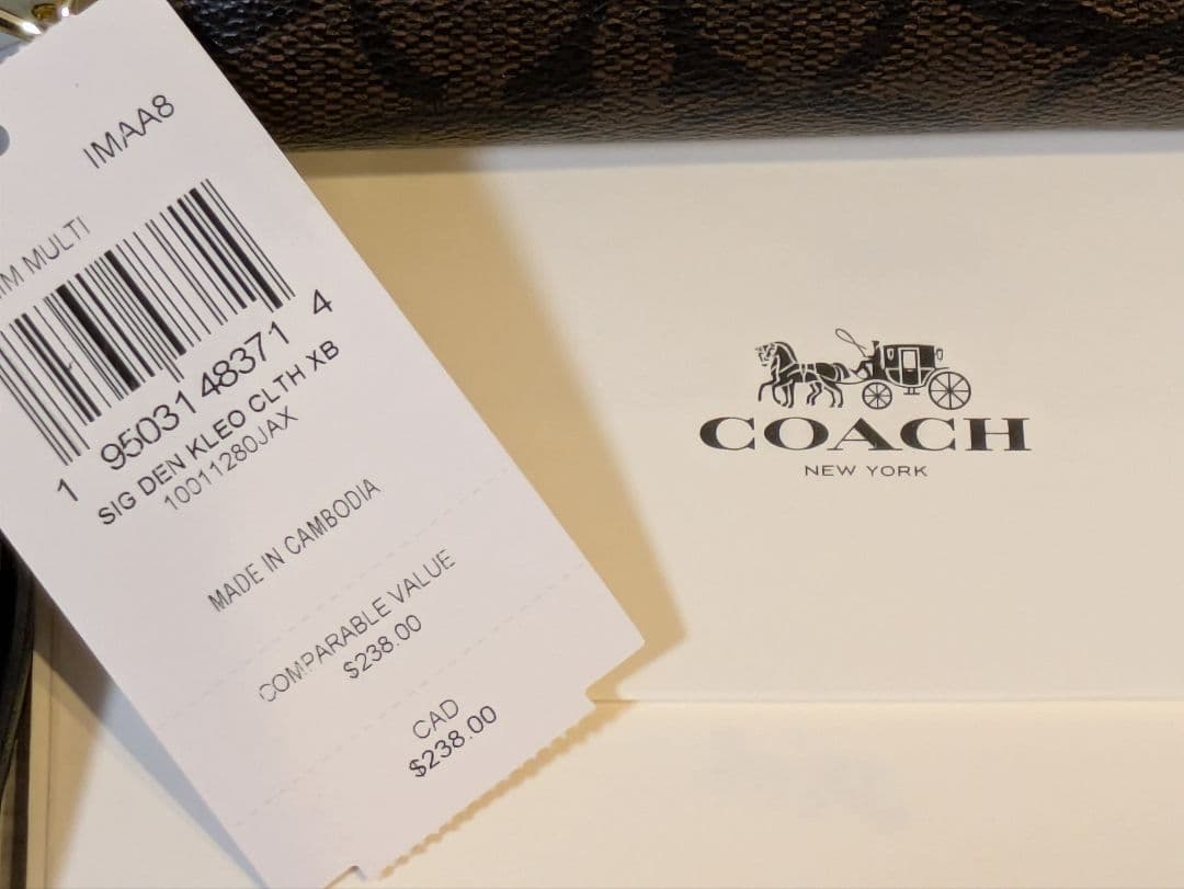 新品♥未使用 COACH C4452 IMAA8 長財布 ブラウン×ブラック
