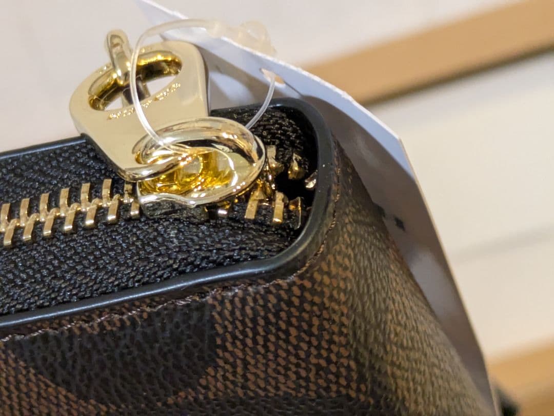 新品♥未使用 COACH C4452 IMAA8 長財布 ブラウン×ブラック