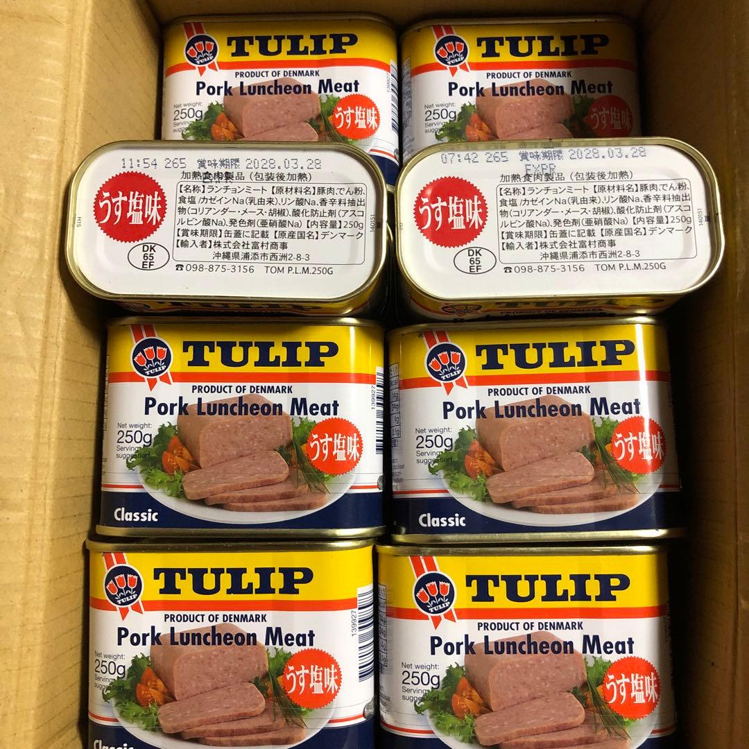 あすか チューリップポーク缶詰250gうす塩 30缶