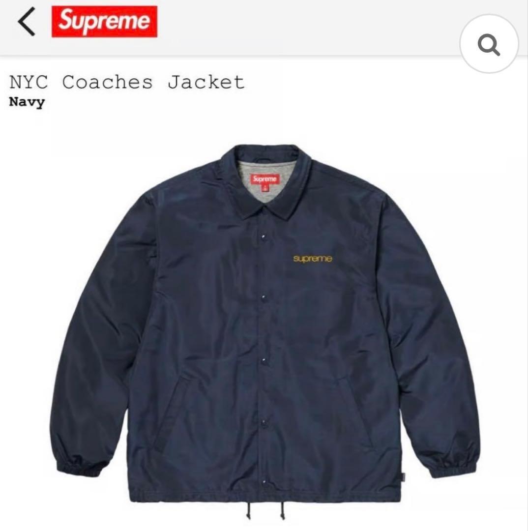 Supreme NYC Coaches Jacket ネイビー 紺M