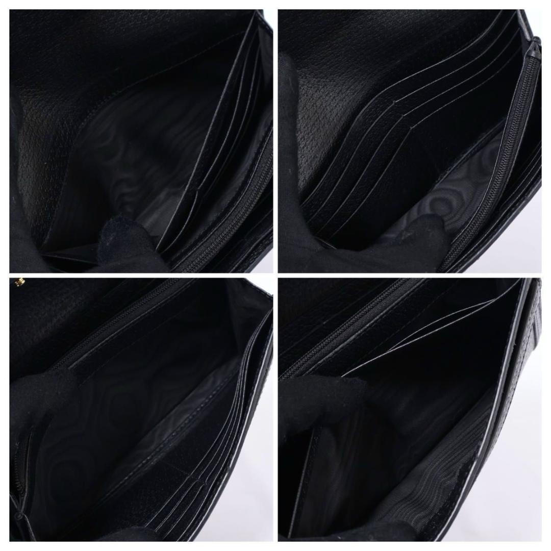 【極美品】GUCCI オフィディア　コンチネンタル　長財布　黒