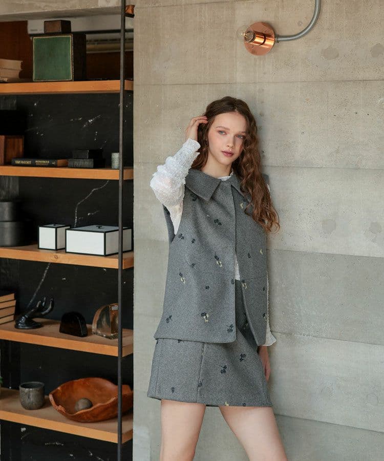 donoban フローレットジレ＆スカート　セットアップ