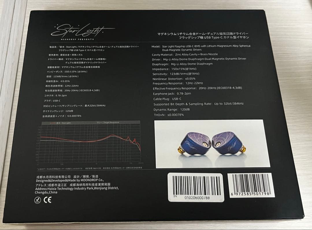 ス*ウ様 水月雨 moondrop 星光-StarLight-