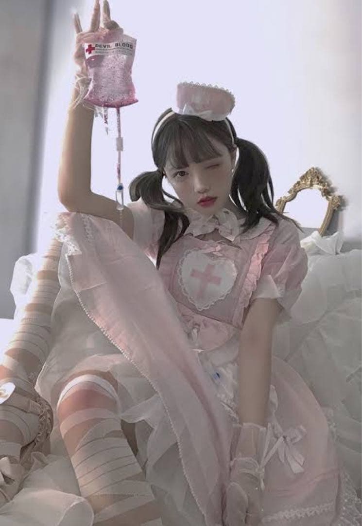 中華ロリィタ ナース風 ワンピース ￼Showa Hospital