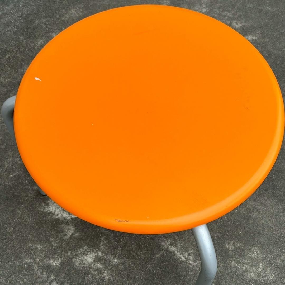 arflex スツール 丸椅子 オレンジ座面 イタリア製 デザイナーズ モダン