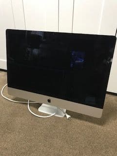 d*9様 iMac 大型ディスプレイ シルバー 画面ひび割れ