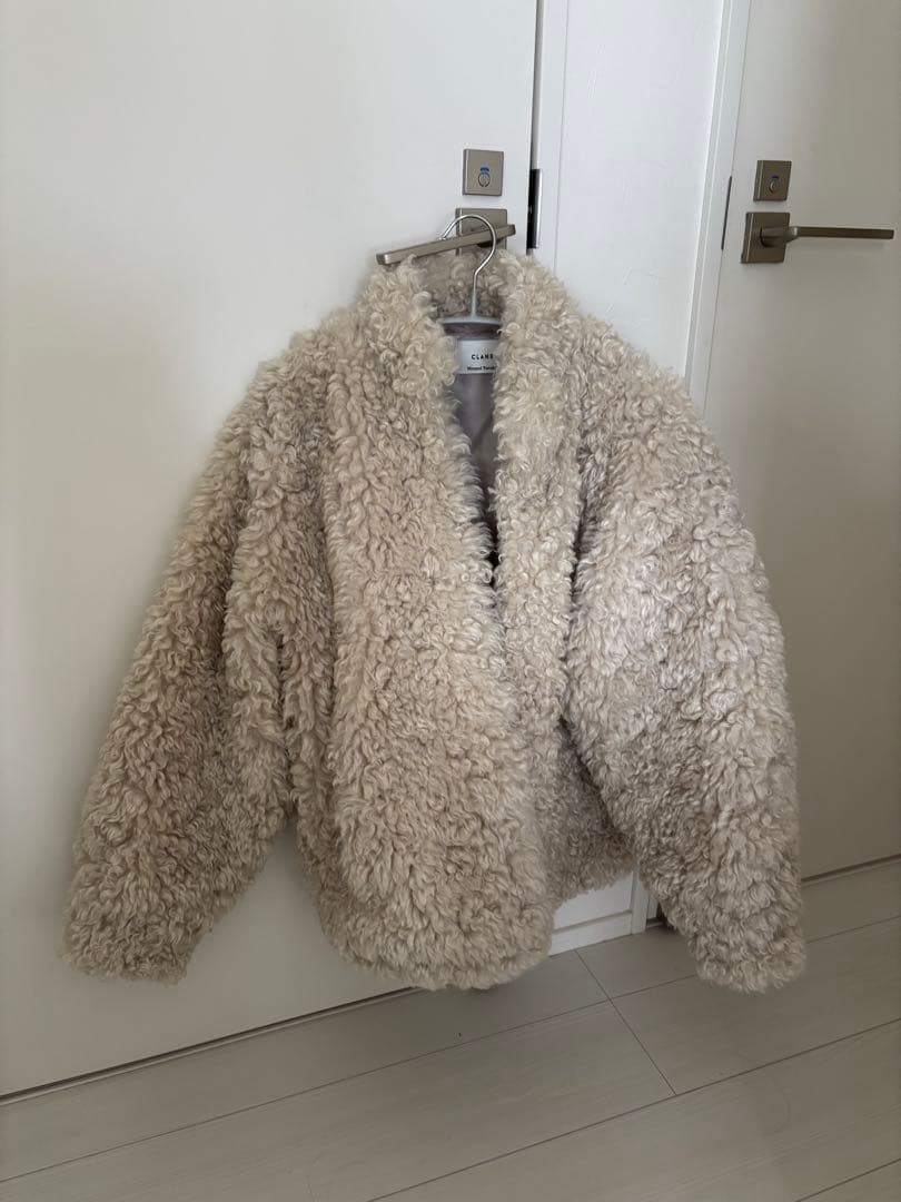 田中みなみ×CLANE CURL FUR SHORT COAT