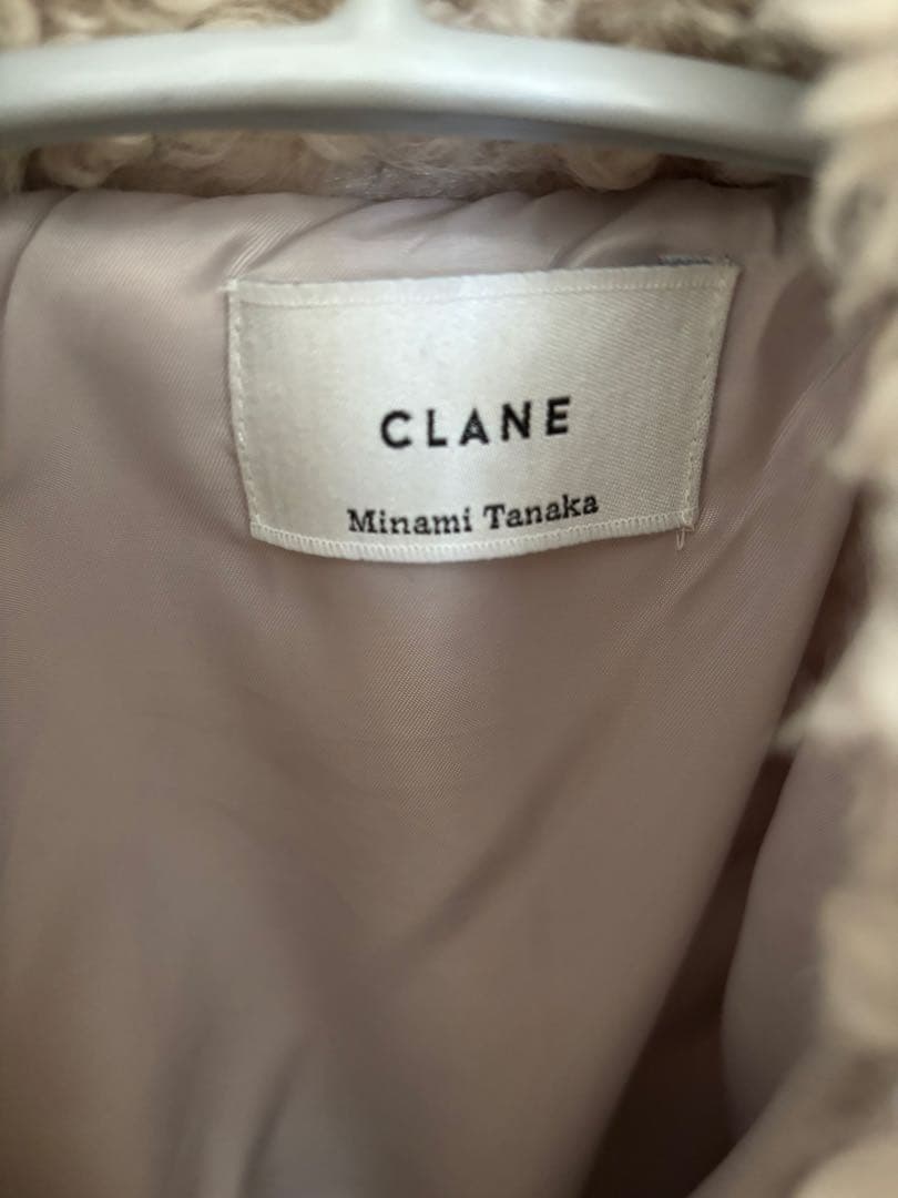 田中みなみ×CLANE CURL FUR SHORT COAT