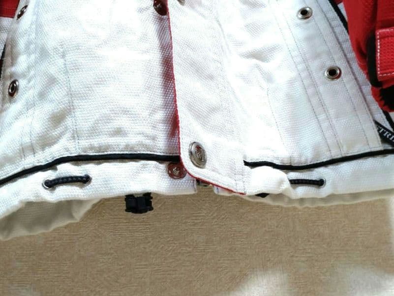 asics Power Austria スキーウェア 赤/白 フード付き