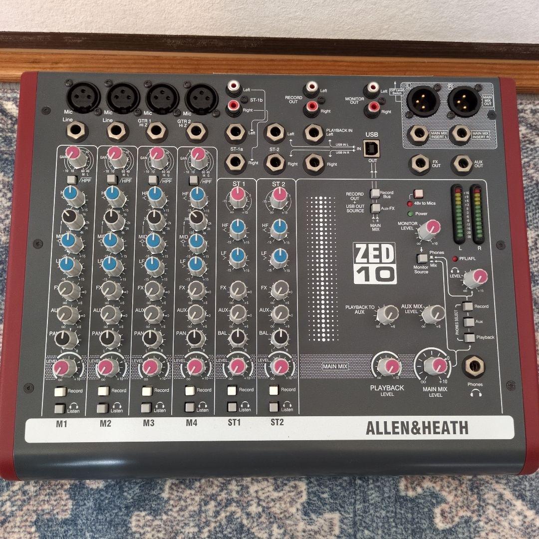 【美品】ALLEN & HEATH ZED-10 ミキサー 電源コード付き