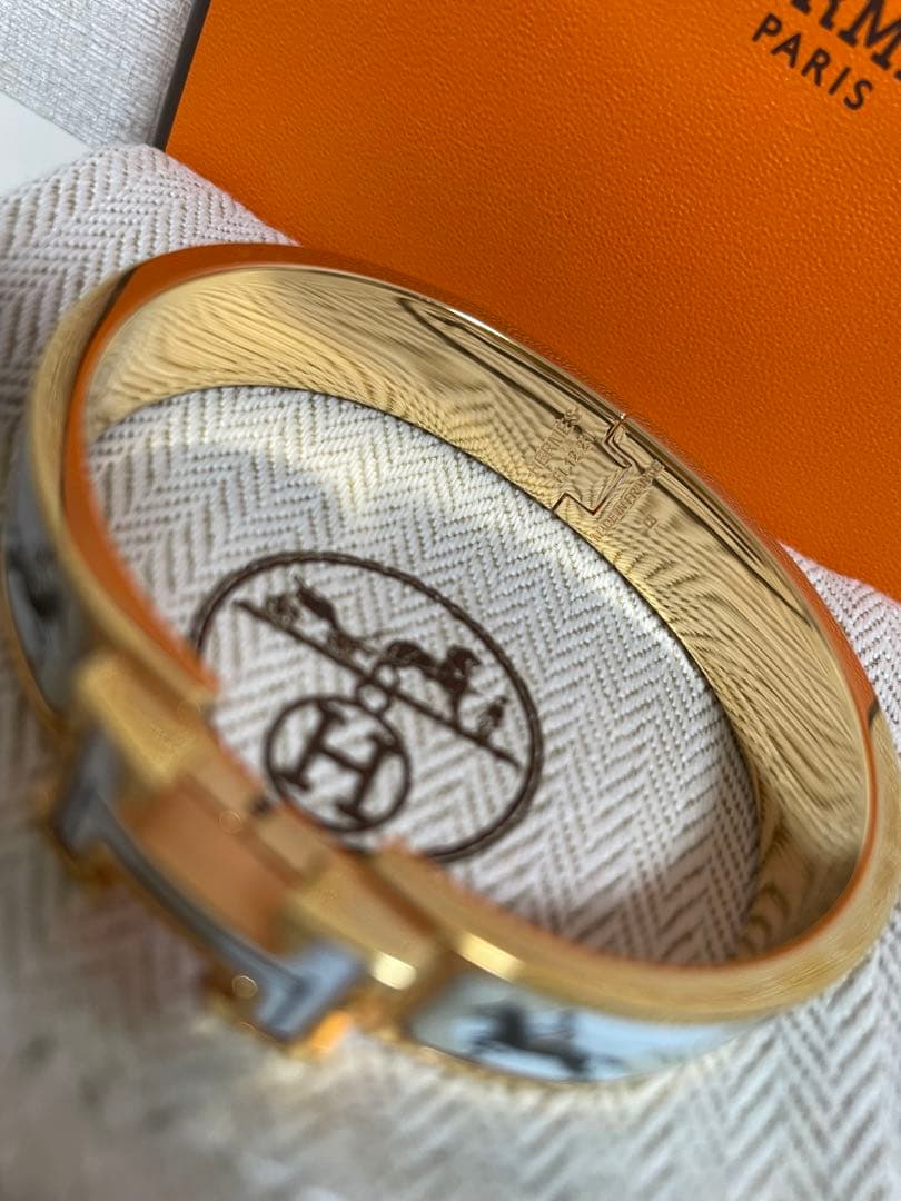 【極美品・稀少】エナメルブレスレット 《クリックH》PMサイズ