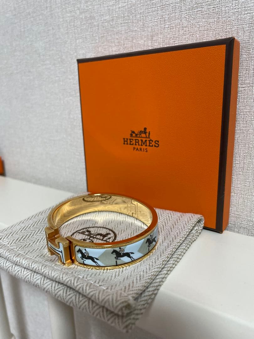 【極美品・稀少】エナメルブレスレット 《クリックH》PMサイズ