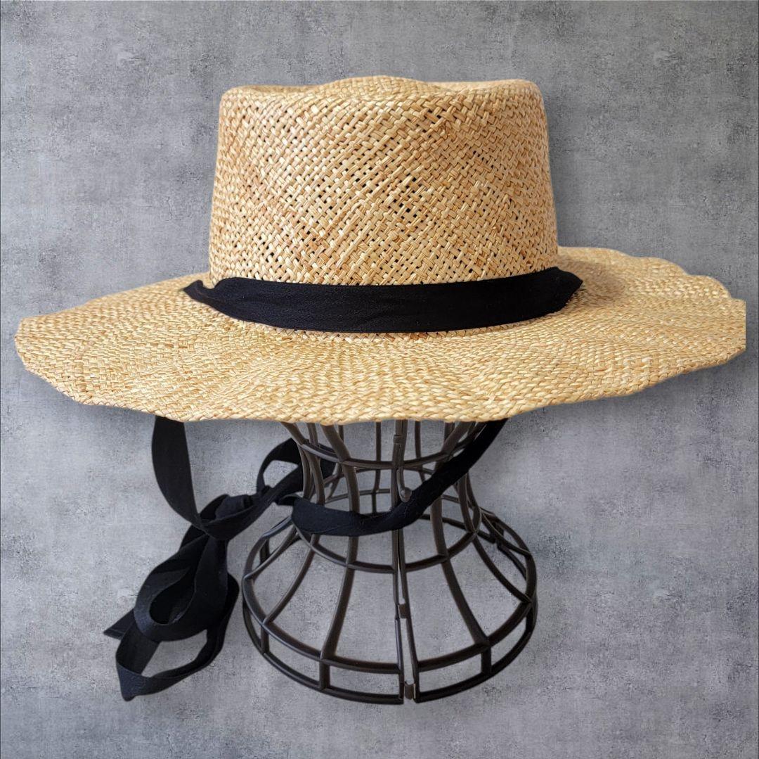未使用 限定品 ラメゾンドリリス THE FAT HATTER 麦わら帽子 F
