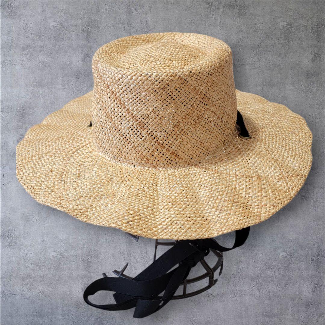 未使用 限定品 ラメゾンドリリス THE FAT HATTER 麦わら帽子 F