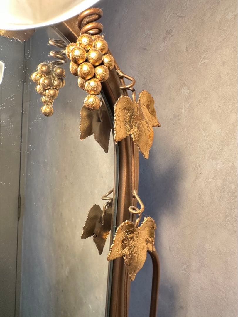 ゴールド ドレッサー・鏡台 照明付き