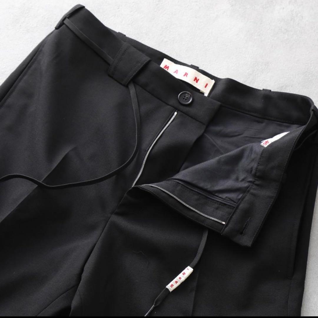美品⭐︎定価12万マルニmarni24aw ウールスラックス　ストレートパンツ