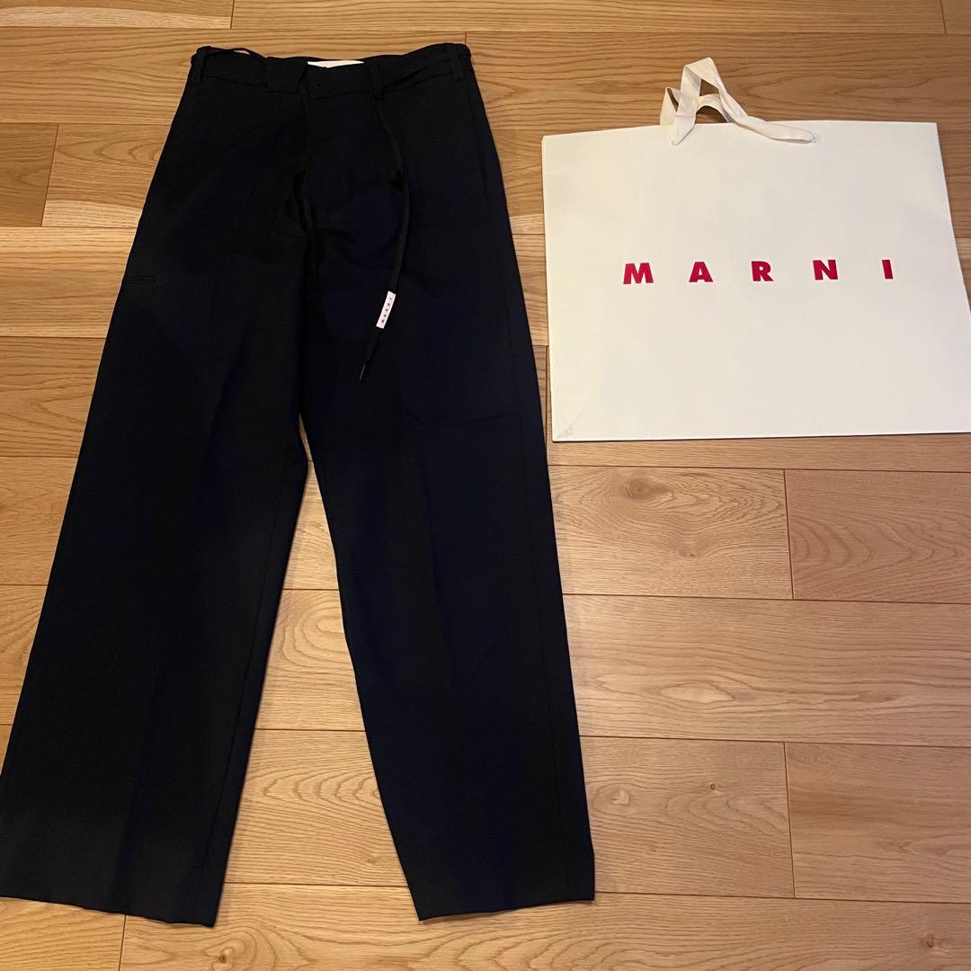 美品⭐︎定価12万マルニmarni24aw ウールスラックス　ストレートパンツ
