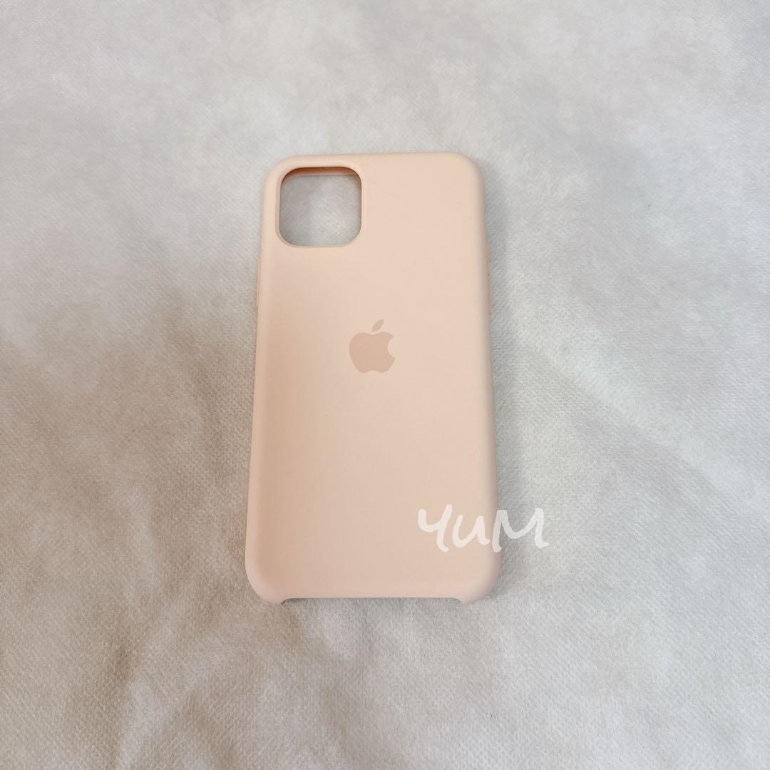 iPhone11pro iPhoneケース apple 純正 ピンク シリコン