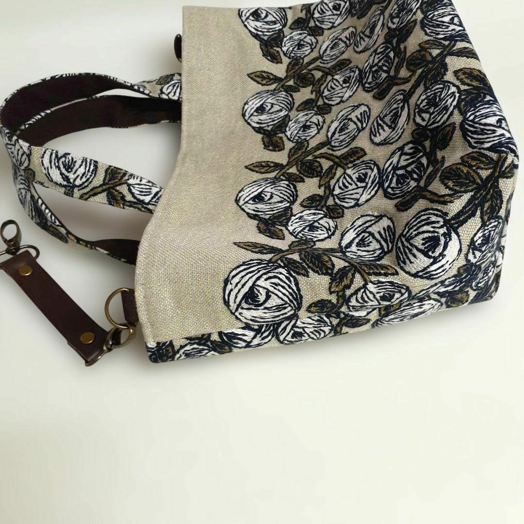 ミナペルホネン　 rosy beige マチが大きめトートバッグ