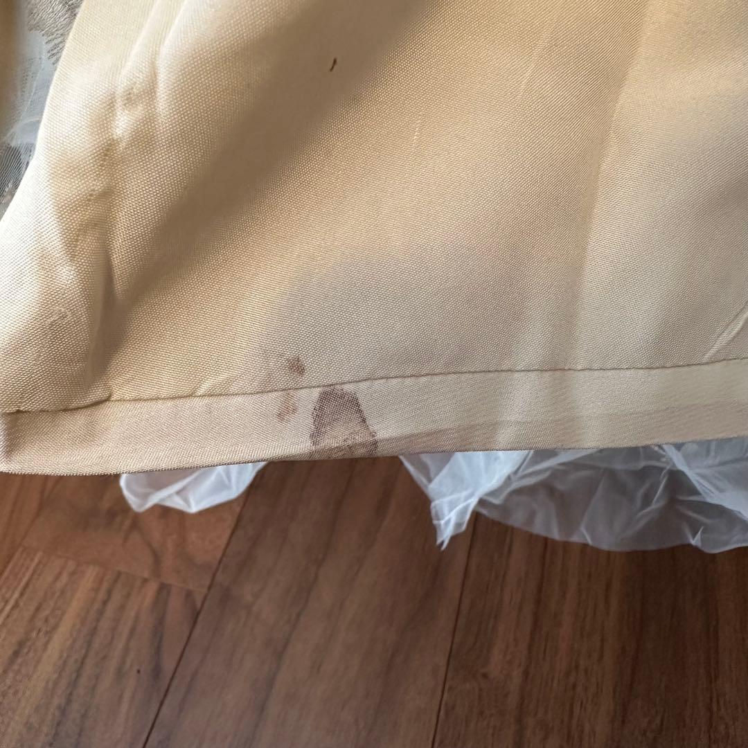 フラワーレース バックVドレス（W245） dressproduction