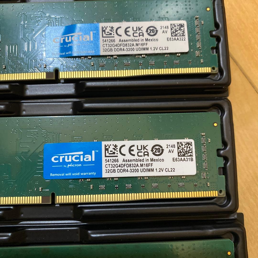メモリ128GB/32GB×4枚 CT2K32G4DFD832A Crucial