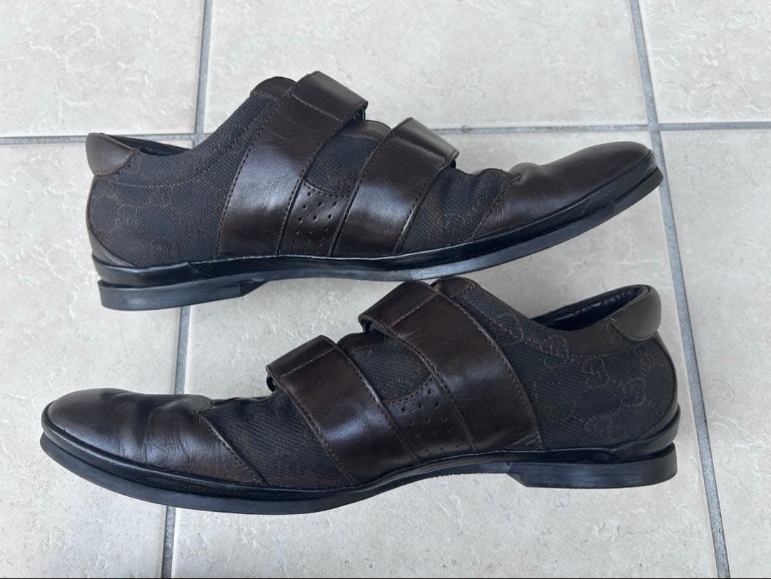 グッチ　シューズ　ビジネス　靴　トムフォード期　GG柄　メンズ42