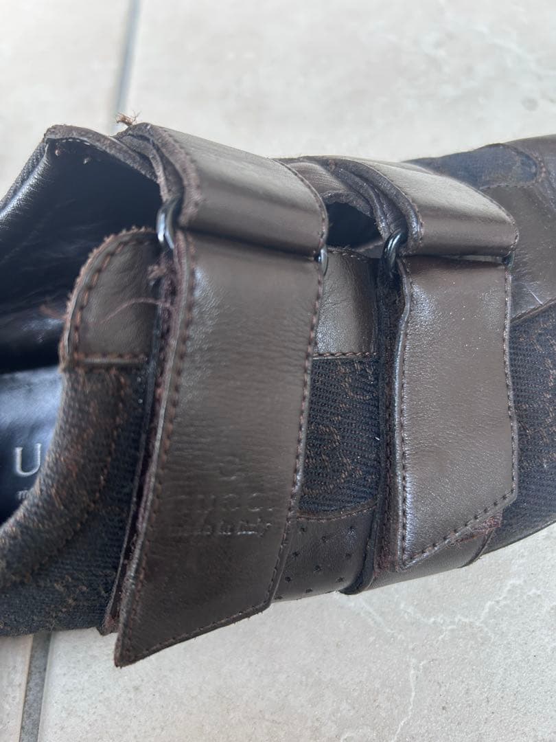 グッチ　シューズ　ビジネス　靴　トムフォード期　GG柄　メンズ42