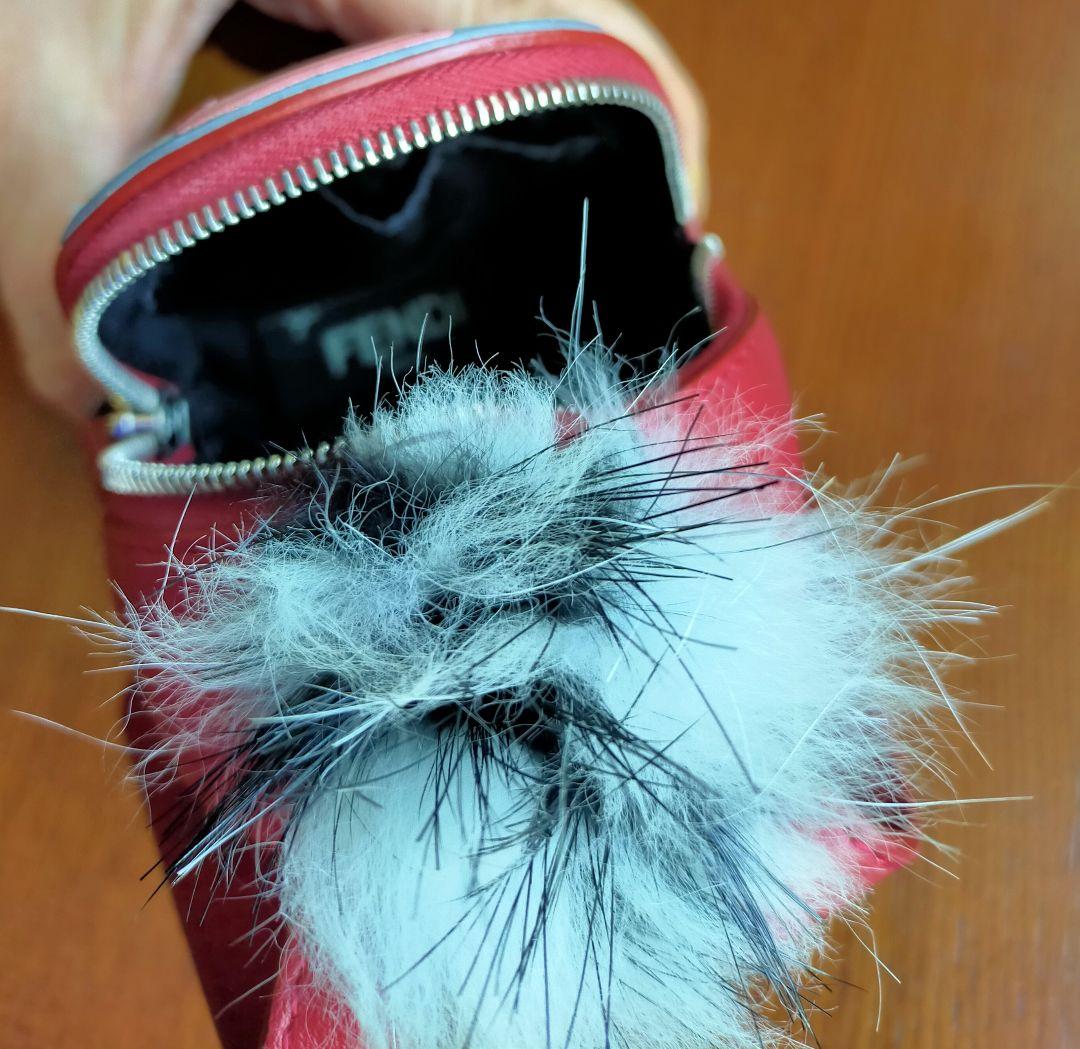 フェンディ　FENDI バグズモンスター　バッグチャーム リュック　赤