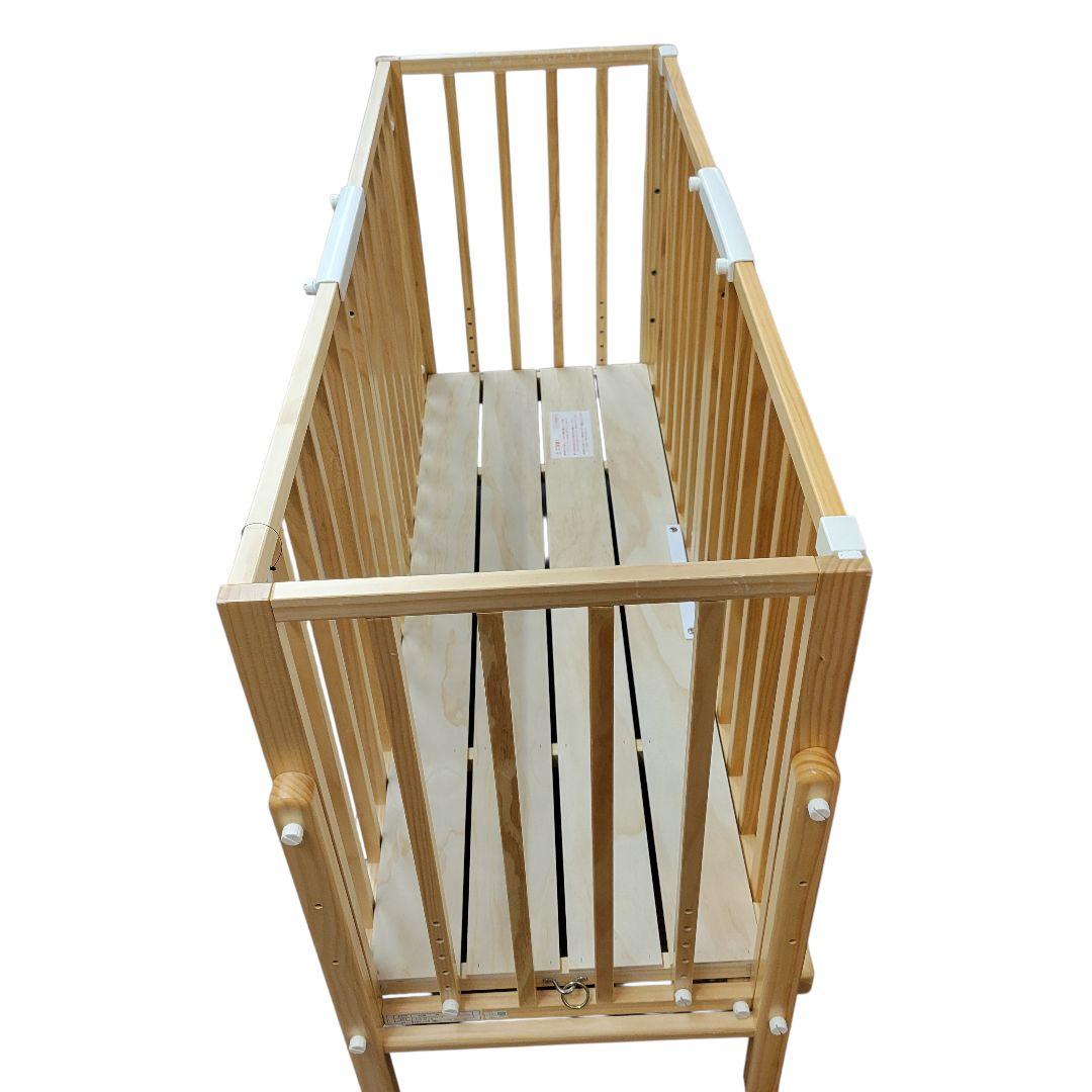 希少 大和屋 YAMATOYA そいねーるIII ベビーベッドNA 木製