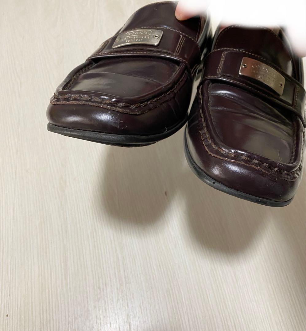 コーチ　ローファー　ブラウン