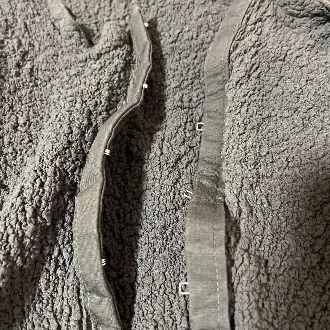 【イッセイミヤケ】me ロングベスト　オリーブグリーン