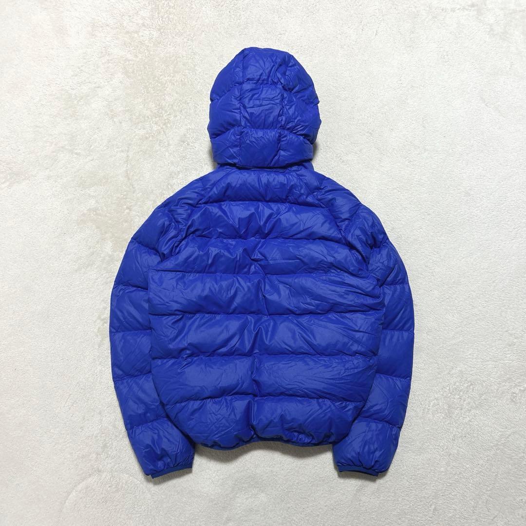 美品 mont-bell down jacket parka blue 収納袋付