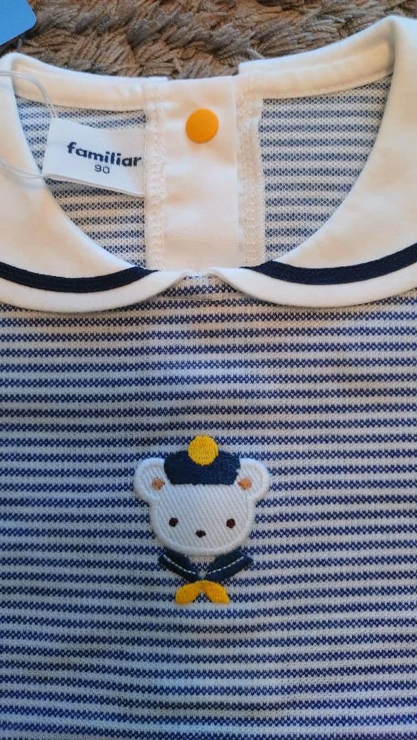 いちごあめ様【新品】familiar〇●ファミリアセーラーTシャツ90cm