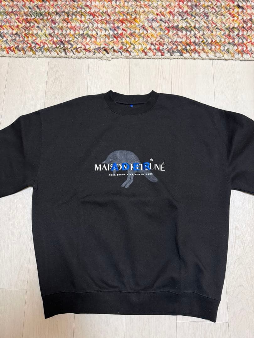 ADER ERROR × MAISON KITSUNE スウェット A3 黒