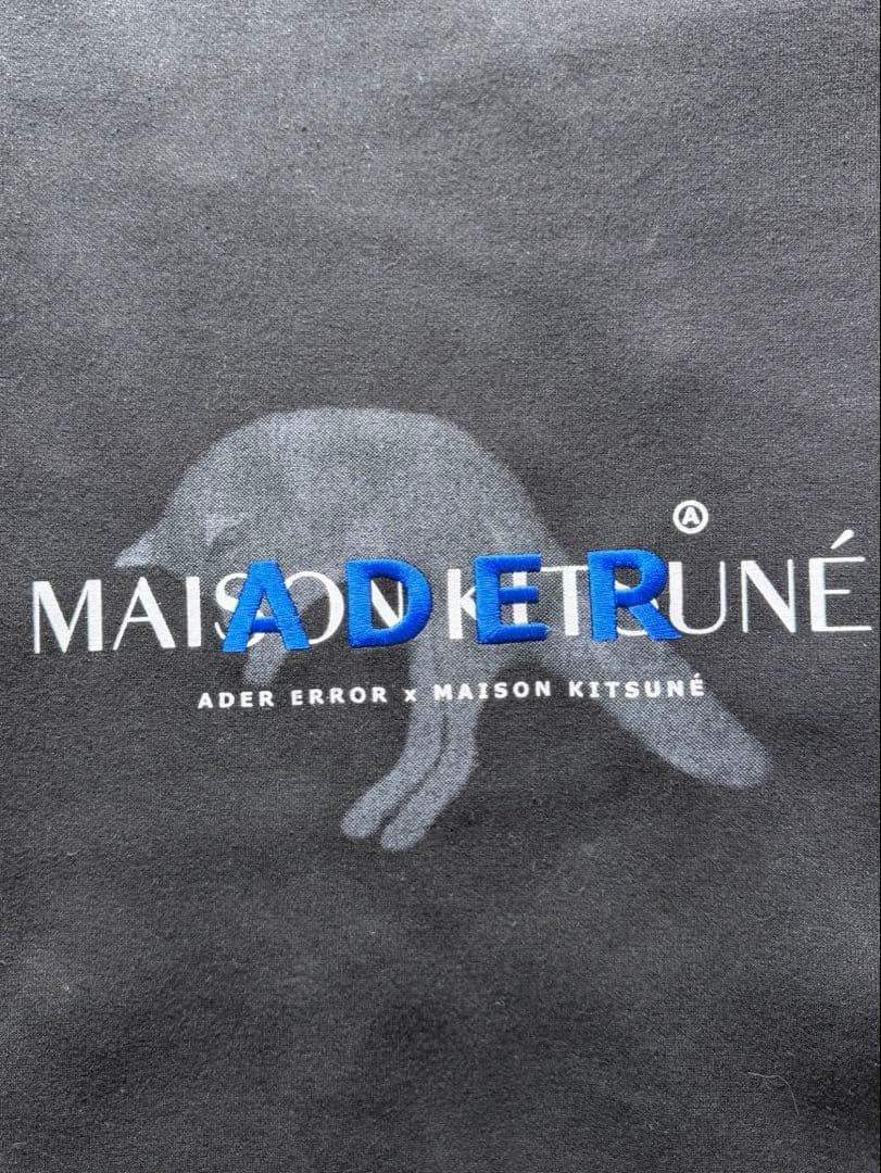 ADER ERROR × MAISON KITSUNE スウェット A3 黒