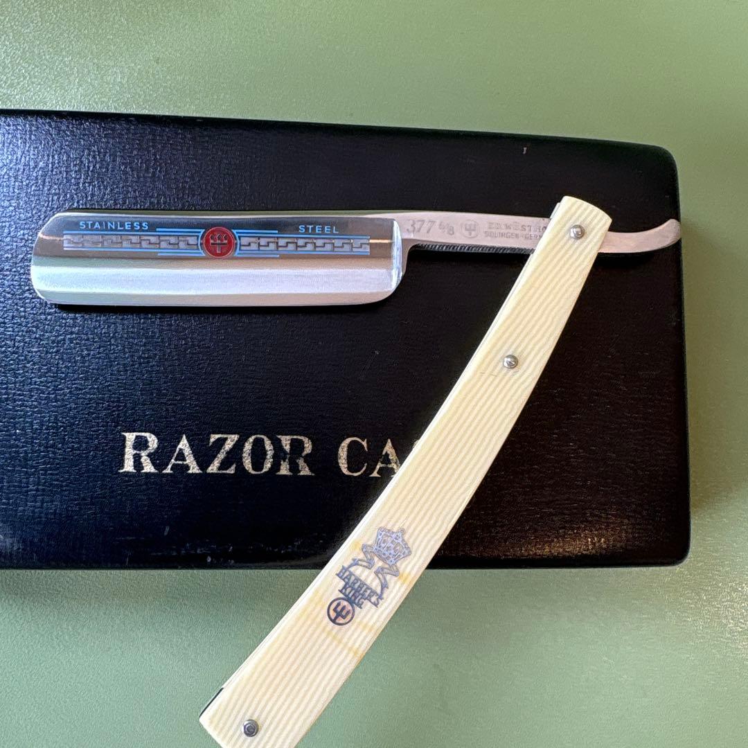 Breidora Stainless メンズ剃刀 レザーケース付き