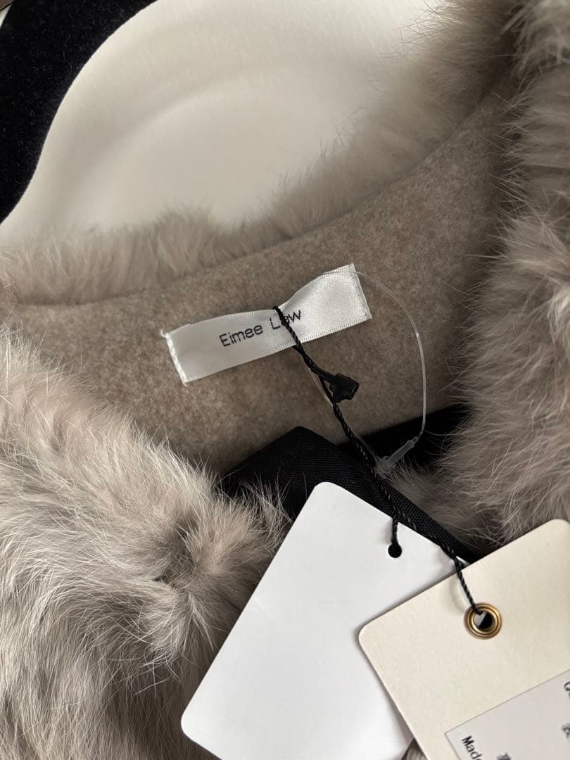 新品！ Eimee Law ファーメルトンベストジレ ラビットファーベスト