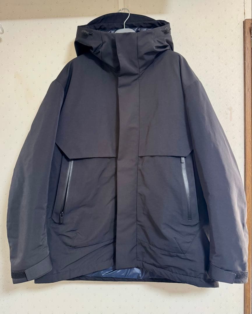 2025復刻版★ユニクロ +J ハイブリッドダウンオーバーサイズパーカ 黒 M